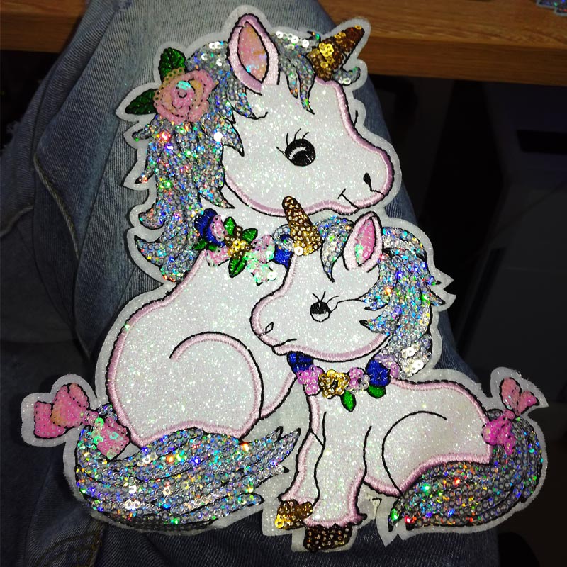 Streetwear Brand Stickers - DIY Kumaş Unicorn Yama Payet Aplike