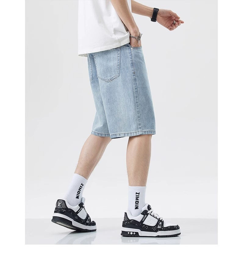 Fear Of God Essential - Yaz erkek günlük kot şort gevşek