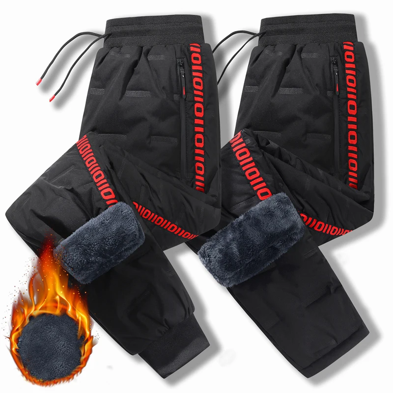 Streetwear Brand - Kış Lambswool Aşağı Pantolon Sıcak Kalınlaşmak