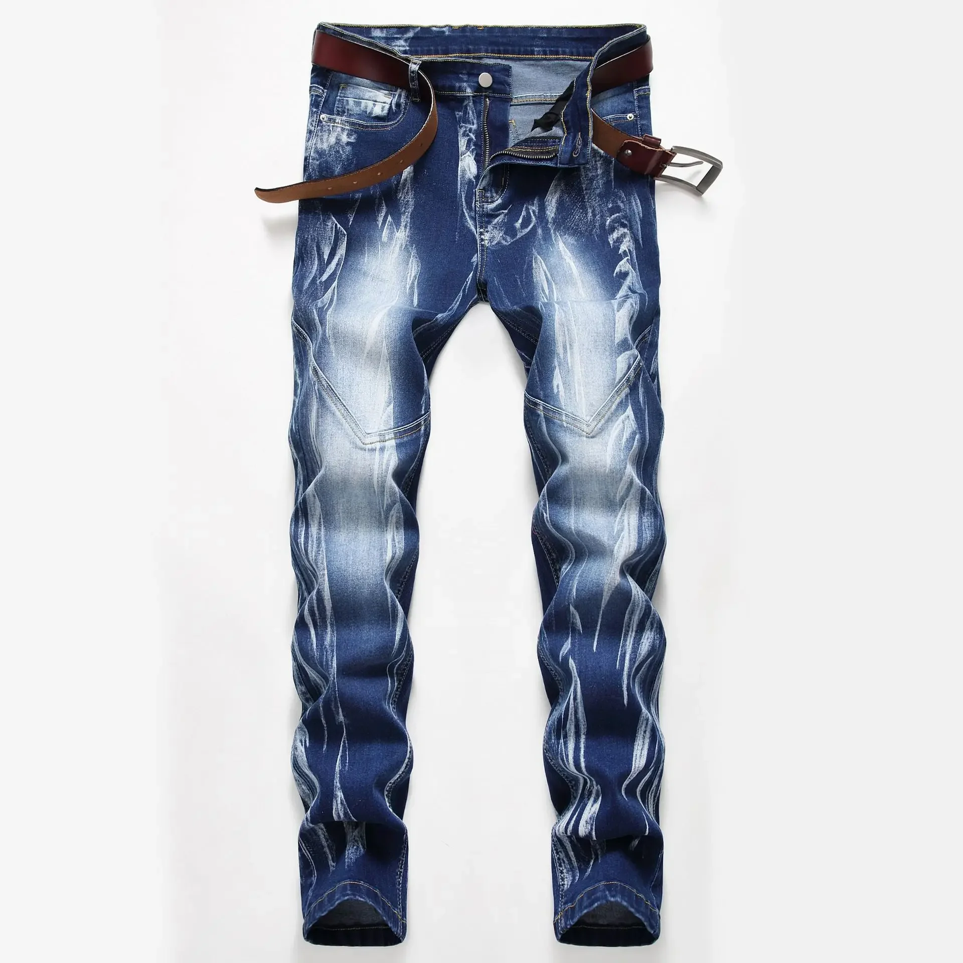 Streetwear Brand Popular - Moda Baskı erkek Esneklik Ince Skinny