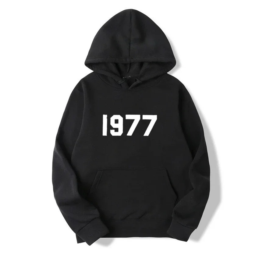 Fear Of God Essential - 1977 Sürümü Trend Kapüşonlu Sweatshirt -