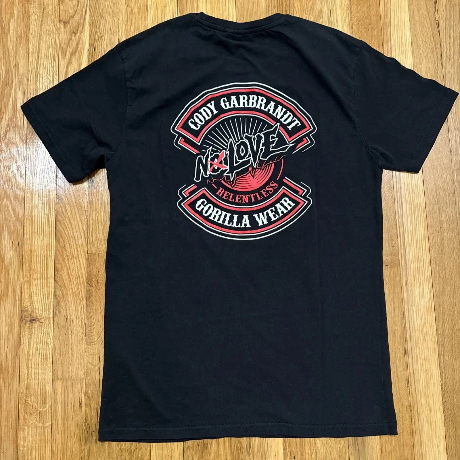 Streetwear Brand Vintage - Gorilla Brand Cody Garbrandt Tişört Siyah