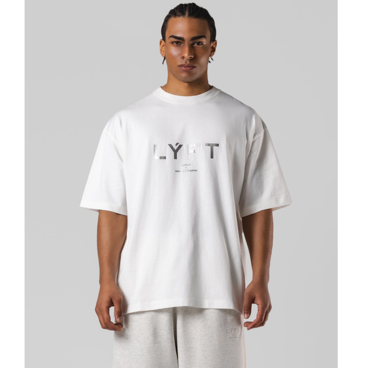 Streetwear Gym Brand - Beyaz LY Klasik Fitness Egzersiz Marka