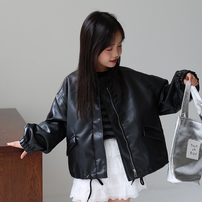 Streetwear Brand Photography - 2-12Y Kızlar Tatlı Siyah Pembe Kaya