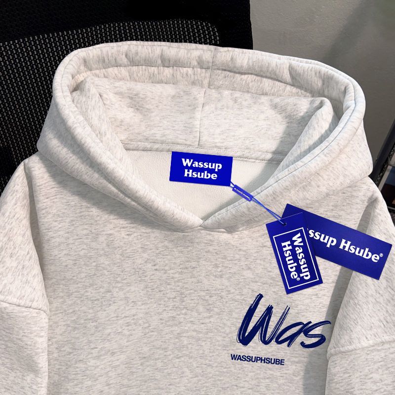 Streetwear Brand Popular - Popüler Harfli Kapüşonlu Sweatshirt Erkek Giyim