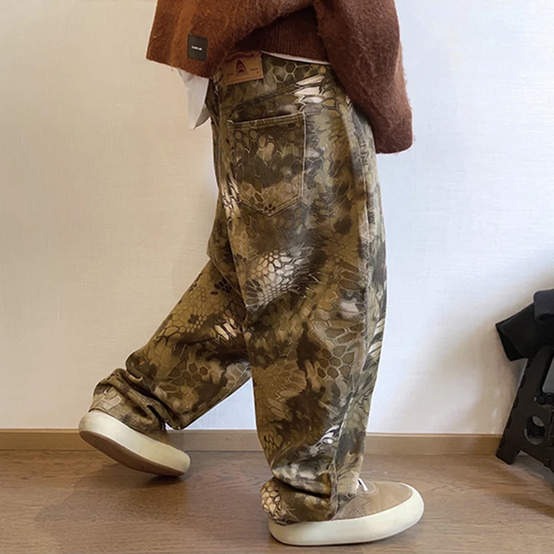 Yeni Erkekler Şık Yılan Baskı  - Streetwear Brand Popular incelemesi ve fiyatı