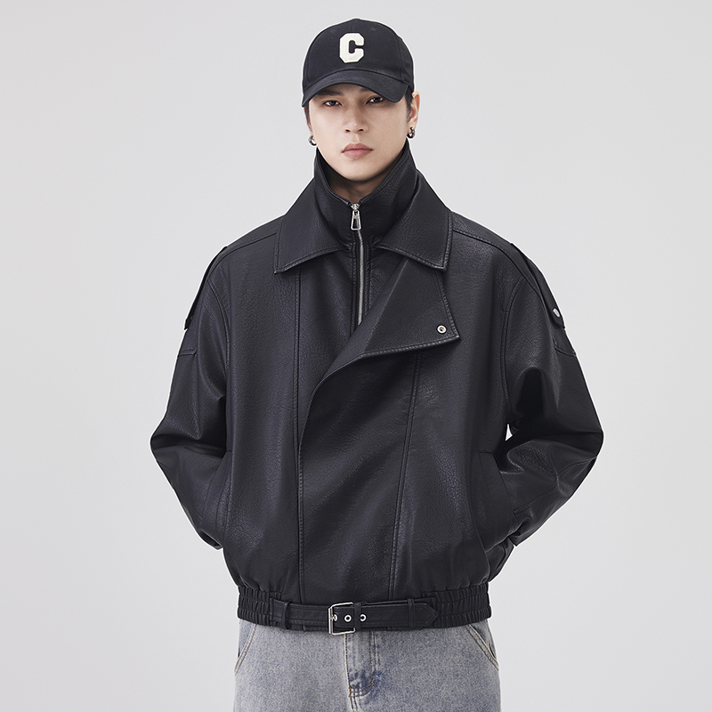 Sonbahar Kış Deri Ceket Erkekl - Streetwear Brand Vintage incelemesi ve fiyatı