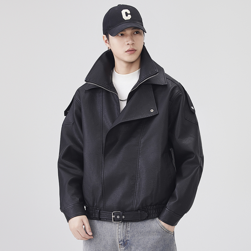 Sonbahar Kış Deri Ceket Erkekl - Streetwear Brand Vintage incelemesi ve fiyatı
