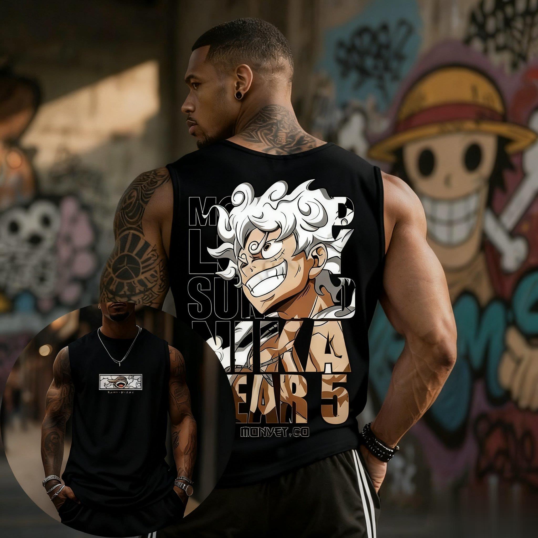 One Piece Luffy Gear 5 Atlet E - Streetwear Gym Brand incelemesi ve fiyatı