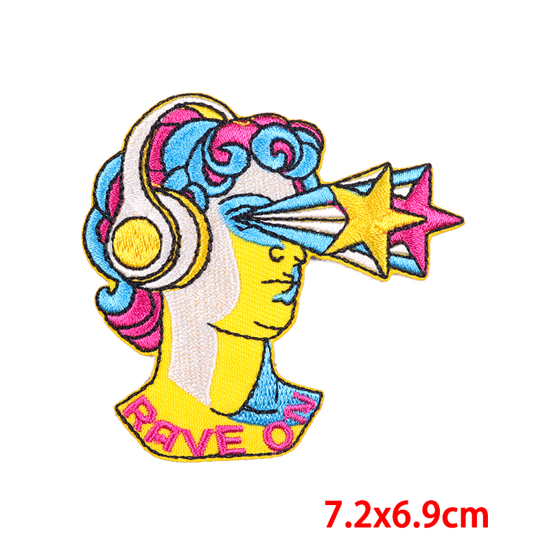 Işlemeli yamalar DIY Punk/rock - Streetwear Brand Stickers incelemesi ve fiyatı